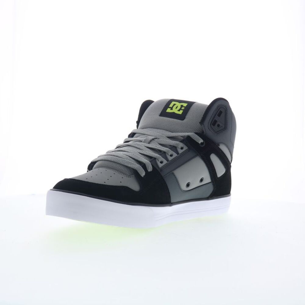DC Mens Pure High Top WC Gray Shoes (NWT) - Picture 4 of 7